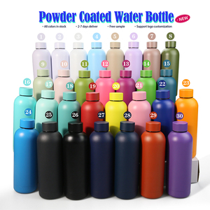 Botella de Agua Personalizada para Gimnasio, 500 ml, Recubierta en Polvo, Termo de Doble Pared, Botella Térmica de Acero Inoxidable - Product Image 2