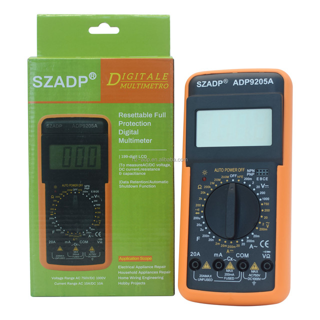 ADP9205A Digital Multimeter Tester Professional Electrician Multi Tool test Voltage Multi Meter