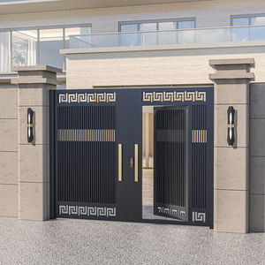 Portail en aluminium durable de style chinois moderne et épuré pour cour/villa – Garantie 3 ans, installation facile, projet complet - Product Image 3