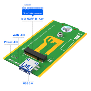 Adaptateur M.2 B Key vers <span class=keywords><strong>USB</strong></span> 3.0, convertisseur de carte M2 sans fil avec emplacement pour carte SIM, prend en charge les modules <span class=keywords><strong>WiFi</strong></span> WWAN/LTE/3G/4G NGFF pour ordinateur portable PC - Product Image 2