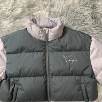 DENIMGUYS hommes hiver mode couleur contrastée veste matelassée grande taille manteau d'extérieur hommes femmes oie doudoune