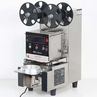 Machine de scellage semi-automatique électrique haute performance pour gobelets et bouteilles en plastique, idéale pour les gobelets de thé aux perles - Nouveauté