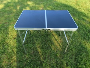 Tavolo da <span class=keywords><strong>Campeggio</strong></span> Pieghevole in <span class=keywords><strong>Alluminio</strong></span> Moderno per Esterni con Regolazione Altezza 35cm/70cm per Cucina e Picnic - Product Image 3