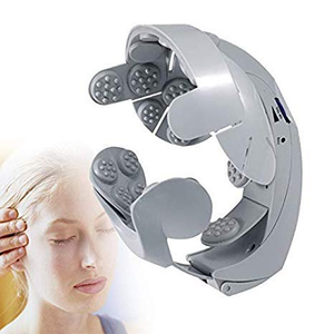 Casque de massage électrique à double vibration pour la tête, appareil de relaxation du cuir chevelu et du cerveau avec airbag pour améliorer la qualité du sommeil - Product Image 1