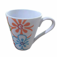 Service de table en mélamine, motif Floral, vaisselle de luxe, assiettes, tasses avec poignée, 16 pièces