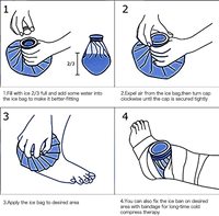 Sacs en tissu glacé personnalisés en usine avec tissu imperméable, sacs de thérapie par le froid chaud réutilisables pour revivre les blessures.