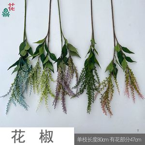 Flores Artificiales de Plástico y Seda para Decoración de Bodas, Marcadores de Pasillo, Accesorios de Fotografía, Moldeado por Inyección de una Sola Pieza - Product Image 4