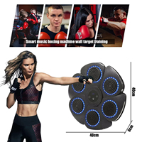 Machine de boxe musicale sans fil à montage mural LED OEM, jeu sportif, fitness, relaxation, pad de frappe unique