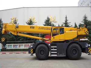 Prix compétitif Grue tout-terrain 80 tonnes RT80 Max. Grue sur camion tout-terrain, hauteur de levage 63,5 m - Product Image 3
