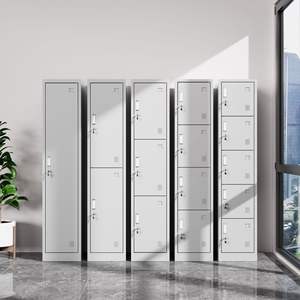 ตู้เก็บของเหล็กแบบตั้งพื้น รุ่น Dmg-3 ประตูเดียว ทรงสี่เหลี่ยมผืนผ้า ดีไซน์เรียบง่าย สำหรับใช้ในสำนักงาน ยิม ห้องน้ำ - Product Image 2