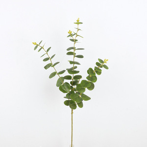 ต้นยูคาลิปตัสประดิษฐ์แบบฟิล์มสัมผัสเหมือนจริง ขนาด 80-86 ซม. สำหรับตกแต่งงานแต่งงานในร่ม ใบไม้จำลองคุณภาพสูง - Product Image 4