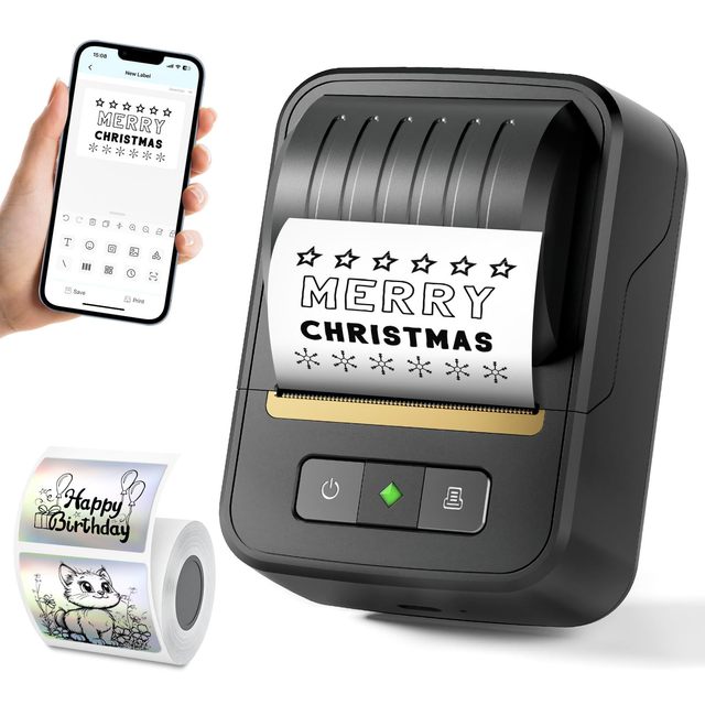 Portable Handheld Thermal Label Printer Mobile Label Maker Custom Barcode & Price Tag Printer for Small Retailers Wholesale