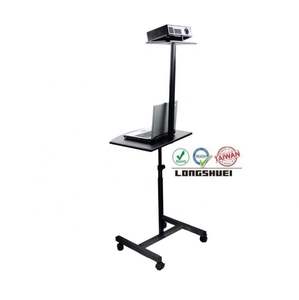 Extendable Metal Mobile <b>Workstation</b> Cart with Adjustable Height and 4-Wheel Design - Product Image 1