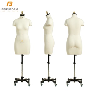 BEIFUFORM tamaño europeo <span class=keywords><strong>38</strong></span> mujeres medio cuerpo maniquí modelo de costura para drapeado maniquí para ropa mujer sastres maniquí - Product Image 4