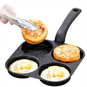 Sartén Cuadrada de Hierro Fundido con Asa Única, 4 en 1, Cerámica Antiadherente, Solo Lavar a Mano - Product Image 1