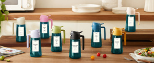 Lot de 2 pulvérisateurs et distributeurs d'huile en verre réutilisables 2-en-1 écologiques de 470 ml, noir et vert - Product Image 6