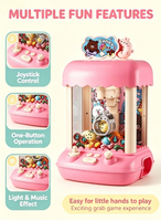 Mini machine à griffes électrique pour enfants, jeu d'arcade à domicile, attrapeur de bonbons et de poupées, avec mini poupées en peluche, jouet interactif pour enfants