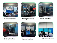 Simulador de Carreras Vr GT4 Ultra, Producto Patentado, Simulador de Realidad Virtual de Carreras de Coches F1 con 3 Pantallas, Gran Venta