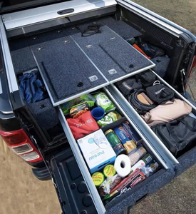 Système de rangement robuste pour benne de pick-up 4x4, organisateur de coffre pour Ford Ranger T7, unité de tiroir à outils pour camping en extérieur - Product Image 2