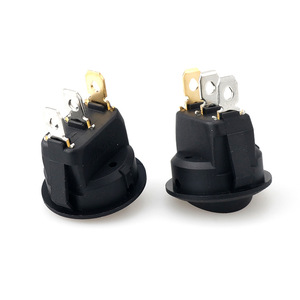 <b>Rocker</b> <b>Switch</b> <b>12V</b> Green Led On Off KCD2 Car Lighting Modification Cat Eye Round Fish Eye <b>Switch</b> Screw Terminal IP65 - Product Image 2