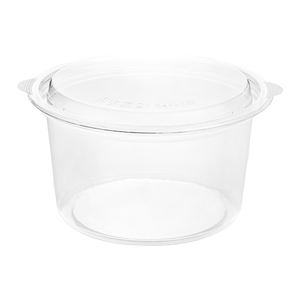 Caja de ensalada transparente desechable de 57 oz de calidad superior apilable con base transparente separada para almacenamiento de alimentos y fideos Venta de exportación - Product Image 4