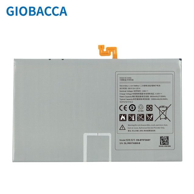 Replacement Tablet Big Capacity Semi-solid State Battery for Tablet PC EB-BT875ABY Lithium Ion 3.86V 10090mAh Dynabook Satellite