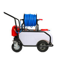 Pulvérisateur Électrique Agricole Rechargeable de 60 L sur Chariot à Main avec Roues