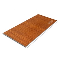 Dalles de faux plafond en PVC laminé à grain de bois panneau mural