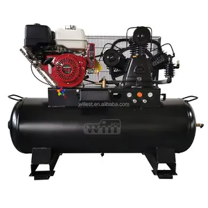 Compressore d'aria industriale motore a benzina da 13HP, motore a benzina, motore a cinghia, BWI100LTCG130H230F, compressore a pistoni a 12 barre
