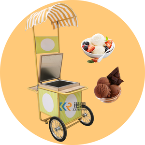 Harga pabrik 2024 daya tinggi Italia Gelato troli es krim keras komersial 3 rasa Pakistan lembut melayani pembuat es krim - Product Image 2