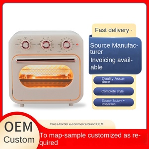 Fábrica nuevo diseño cuadrado Fashional Beige carcasa 3 perillas Control mecánico 1700W 18L horno freidora de aire - Product Image 5