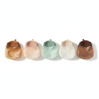 Pochette souple en forme de pudding, en PVC, mignonne, pour desserts, papeterie, sac de rangement Kawaii, logo personnalisé