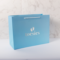 Sacs en papier d'emballage personnalisés avec logo, estampage à chaud, pour cadeaux de cosmétiques de luxe, sacs de boutique