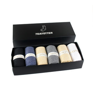 पुरुषों की गुणवत्ता बांस फाइबर व्यवसाय शास्त्रीय चालक दल सफेद काले रंग मुक्त फैशनेबल आकस्मिक शैली लोगो लुभावनी - Product Image 3