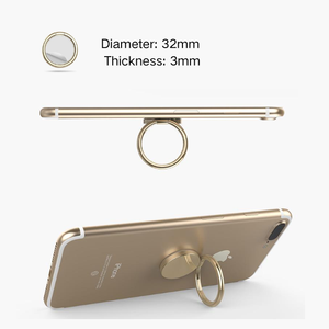 ที่ใส่แหวนนิ้วทำจากโลหะยืดหยุ่นและ360หรูหราแท่นวางโทรศัพท์มือถือสำหรับเป็นของขวัญพร้อมสต็อกอุปกรณ์เสริมโทรศัพท์มือถือ - Product Image 4