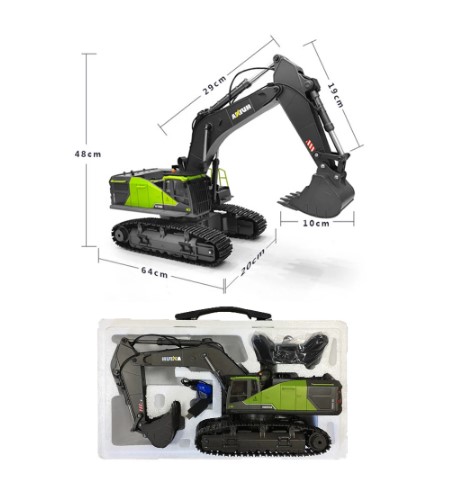 HUINA 1593　1/14　ラジコンジャンク HUINA TOYS 1593 RC Excavator 2.4Ghz 1:14 Scale Construction