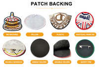 Patchs en feutre chenille non tissé brodés faits main, couleur personnalisée, options coton et résine, style thermocollant pour vêtements, sacs et articles textiles