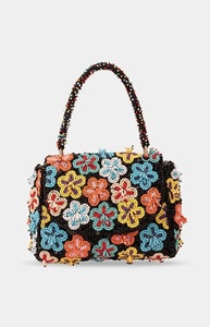 Sac bandoulière élégant vintage multicolore en cuir véritable, inspiré des créateurs, avec chaîne, pour femme - Product Image 3