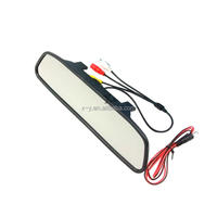 Moniteur Cae pour rétroviseur, écran LCD embarqué haute définition 4,3 pouces, AV 12V DC, télécommande universelle TV, RGB XY, 1 an
