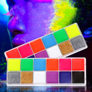 Pittura Fluorescente Artistica a Base d'Acqua Super Luminosa per Eventi Sportivi e Trucco per Tifosi - Product Image 4