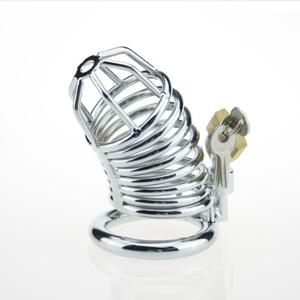 Dispositif de chasteté masculine Sex Toy Penis Cage Cock Lock System Restraint Metal <span class=keywords><strong>Chastity</strong></span> - Product Image 2