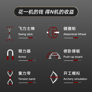 เครื่องบริหารกล้ามเนื้อซุปเปอร์วีล แอบเคิร์ล ขนาด 88x9.6x15.1 ซม. ทำจากพลาสติก สำหรับฝึกกล้ามเนื้อ ใช้ได้ทั้งที่บ้าน ที่ทำงาน และกลางแจ้ง อุปกรณ์ฟิตเนส - Product Image 5