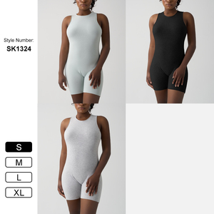 Sk1324 donne nude si sentono rapidamente traspirante aderente tuta Fitness Yoga da <span class=keywords><strong>donna</strong></span> che corre da allenamento Pilates indossano <span class=keywords><strong>body</strong></span> di <span class=keywords><strong>cotone</strong></span> - Product Image 2