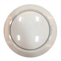 Diffuseur rond moderne blanc en ABS, réglable, à fixation murale, pour systèmes CVC
