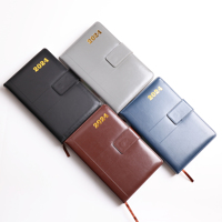 Carnet A5 personnalisable Organisateur d'agenda de bureau Couverture en cuir Couverture rigide Journal Journal personnalisable Grandes promotions