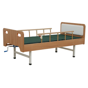 Lit médical en bois et métal Haowei Kang modèle 41 à bas prix, <span class=keywords><strong>2</strong></span> manivelle, garantie de <span class=keywords><strong>2</strong></span> ans, usage commercial, chambres malades, fabrication chinoise, en ligne - Product Image 3