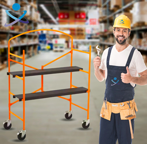 Giá rẻ di động gấp giàn giáo siêu thị tương đương với sản phẩm vàng sắt mini có thể gập lại giàn giáo - Product Image 6