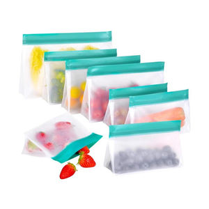 Sacs de conservation réfrigérés personnalisés en PET/VMPET transparents, scellés sur 3 côtés, avec fermeture éclair, pour fruits (vente en gros) - Product Image 1