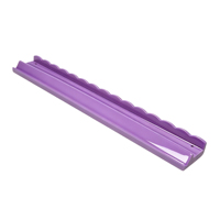 Ensemble de 4 supports de mahjong américains en bois peint avec poussoir festonné, laque haute brillance, accessoires de mahjong en bois