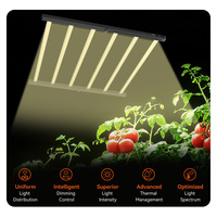 Lampu LED Grow Tritile 720W 4x4ft Efisiensi Tinggi PPE 2.8 Seed Bloom Spektrum Penuh untuk Pertumbuhan Tanaman Indoor, Dapat Diredupkan